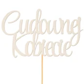 Dekoracje i nakrycia stołu na imprezę - Topper Cudownej Kobiecie Beermata - miniaturka - grafika 1