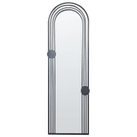 Lustra - Lustro ścienne metalowe 45 x 146 cm czarne AJAIN Lumarko! - miniaturka - grafika 1