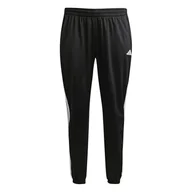 Dresy damskie - adidas Damskie spodnie dresowe trykotowe z 3 paskami (plus size) XXL (duży rozmiar) czarny/biały - miniaturka - grafika 1