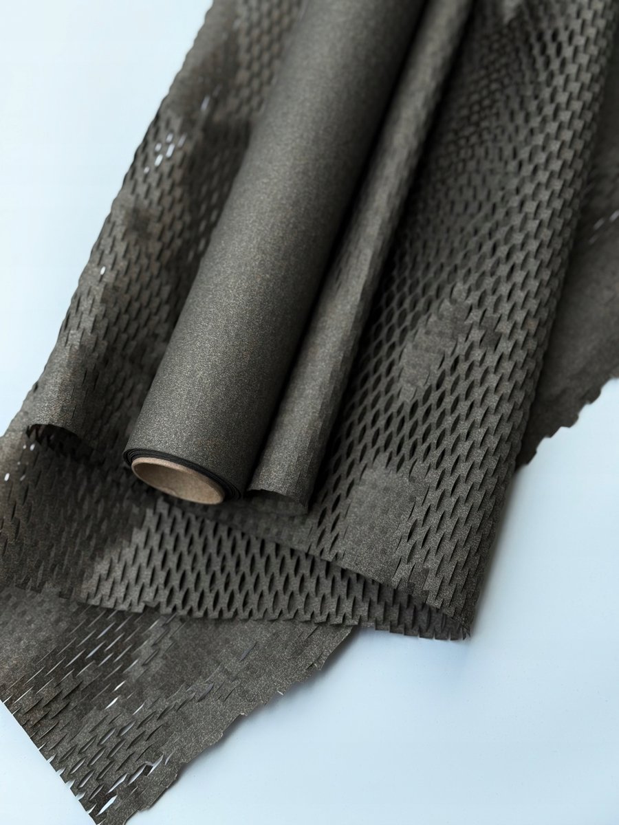 Papier kraftowy do pakowania prezentow Plaster miodu 50cmX10m Czarny