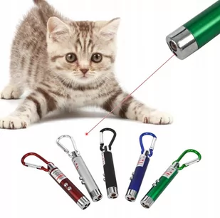 Laser Wskaźnik Laserowy Latarka Zabawka Kota 2w1 - Zabawki dla kotów - miniaturka - grafika 4