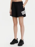 Spodenki damskie - adidas Szorty sportowe Future Icons 3-Stripes JC5443 Czarny Loose Fit - miniaturka - grafika 1