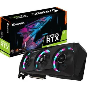 Gigabyte GeForce RTX 3060 Ti AORUS Elite LHR - 8GB GDDR6 RAM - Karta graficzna GV-N306TAORUS E-8GD 2.0 - Karty graficzne - miniaturka - grafika 1