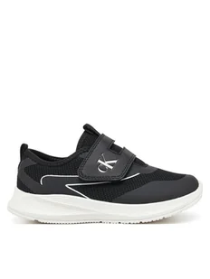 Calvin Klein Jeans Sneakersy Low Cut Velcro Sneaker V1X9-83001-1697 S Czarny - Buty dla chłopców - miniaturka - grafika 1