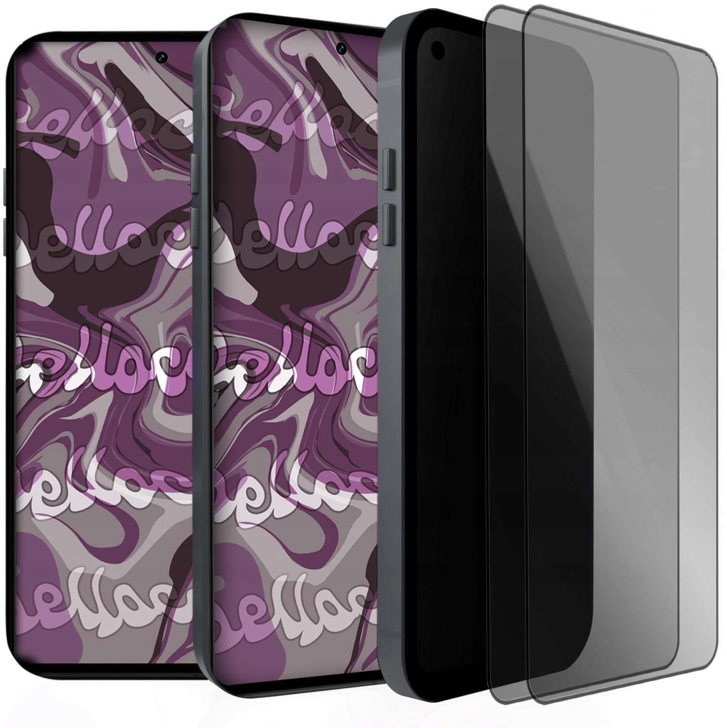 2-PAK Szkło Hartowane Do Motorola Edge 40 Neo Antispy Curved, 9H, 5D