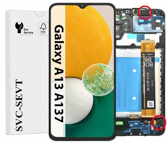 UTS-Group Wyświetlacz Do Samsung Galaxy A13 A137 A137F Ramka Oryginał LCD