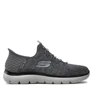 Sneakersy męskie - Sneakersy Skechers 232469 CCBK Szary - miniaturka - grafika 1