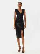 Sukienki - Rinascimento Sukienka koktajlowa CFC0019757002 Czarny Slim Fit - miniaturka - grafika 1