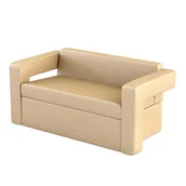 Meble kosmetyczne - SHINE Kanapa do poczekalni Rodzaj obicia: Skaj Basic - miniaturka - grafika 1