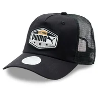 Czapki damskie - Czapka z daszkiem Puma Trucker Cap 024046 Black 01 - miniaturka - grafika 1