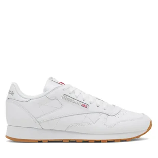 Sneakersy Reebok Classic Leather 100008491 Biały - Sneakersy męskie - miniaturka - grafika 1