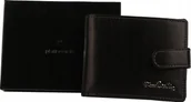 Portfele - Pierre Cardin Oryginalny Czarny Portfel Męski Skórzany Duży RFID Secure - miniaturka - grafika 1