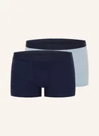Majtki damskie - Hanro Bokserki Cotton Essentials, 2 Szt. blau - miniaturka - grafika 1