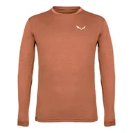 Koszulki męskie - Salewa Puez Melange Dry Tee M, Bombay Brown Melange, XL - miniaturka - grafika 1