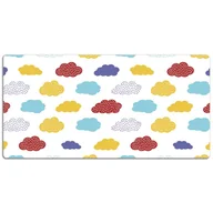 Podkładki na biurko - Ochronna mata na biurko Kolorowe chmury 120x60 cm, Dywanomat - miniaturka - grafika 1