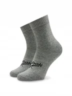 Skarpetki męskie - REEBOK - SKARPETKI MĘSKIE - MID CREW SOCK GI0076 szare - miniaturka - grafika 1