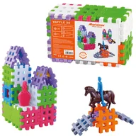 Klocki - MARIOINEX FABRYKA ZABAWEK WAFFLE 36 KLOCKI KONSTRUKCYJNE 36 SZT 2+ - 01939 - miniaturka - grafika 1