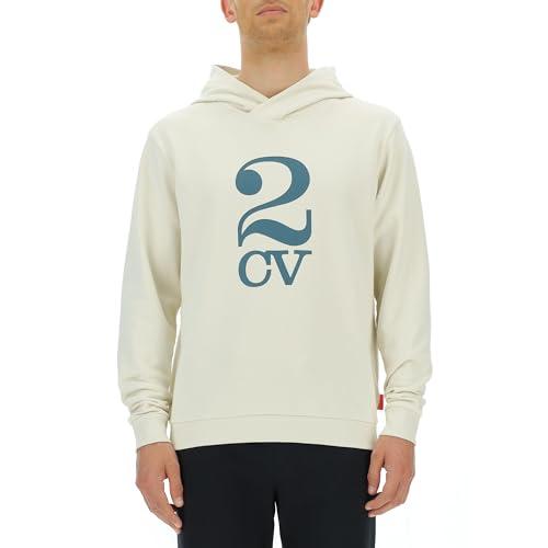 CITROËN O102937-W497 Czapka z dzianiny 2CV Logo Drukowanie Duży C23W Długa koszulka Męska Brzoza Biały Rozmiar M