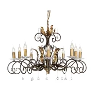 Lampy sufitowe - Żyrandol Amarilli - kolor brązowy, złoty - AML10 BRONZE - miniaturka - grafika 1