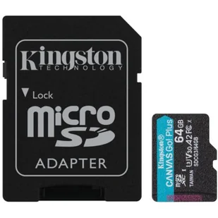 Kingston Canvas Go! Plus 64GB (SDCG3/64GB) - Karty pamięci - miniaturka - grafika 1