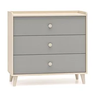 Zestawy mebli dla dzieci - Komoda z szufladami MEVEL 06 Szary, piaskowy beż - miniaturka - grafika 1
