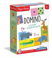 Gry planszowe - Clementoni Domino. Liczby i zwierzęta - miniaturka - grafika 1