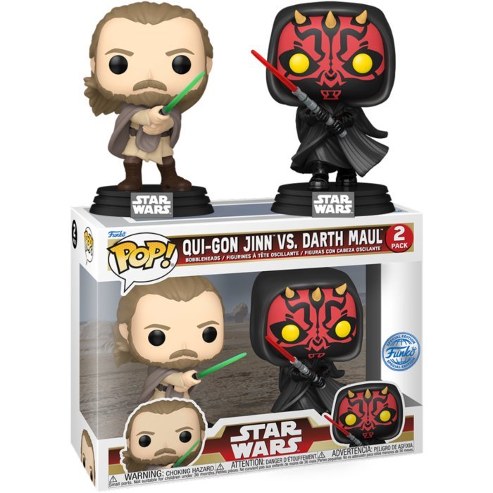 Funko POP set Star Wars 2pack Qui-Gon Jinn vs. Darth Maul Special Edition