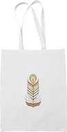Torebki damskie - Torba Biała Pióro Boho Piórko 4 - miniaturka - grafika 1