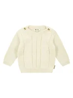 Bluzy i sweterki niemowlęce - Steiff Sweter w kolorze kremowym - miniaturka - grafika 1