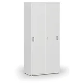 Szafy biurowe - Szafa z drzwiami przesuwnymi PRIMO WHITE, 1781 x 800 x 420 mm, biały - miniaturka - grafika 1