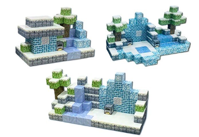 Klocki magnetyczne Minecraft 150 klocków elementów + 2x figurka