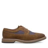 Półbuty męskie - Półbuty Gino Rossi ADAMO-01W MI08 Brązowy - miniaturka - grafika 1