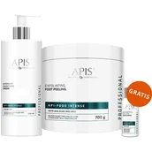 Pielęgnacja stóp - Zestaw Apis Api-Podo Intense, intensywnie wygładzający krem do suchych stóp, 500 ml + peeling do stóp z kwasami AHA i mocznikiem, 700 g + koncentrat do paznokci, 30 ml gratis - miniaturka - grafika 1