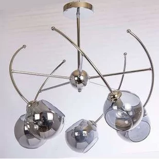 VEN Modernistyczna LAMPA sufitowa VEN 2690/5 loftowa OPRAWA szklana chrom przydymiona __code-64501 - Lampy sufitowe - miniaturka - grafika 1