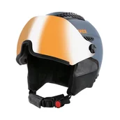 Kaski narciarskie - Kask narciarski Uvex Hlmt 600 Visor S5662363004 Szary - miniaturka - grafika 1