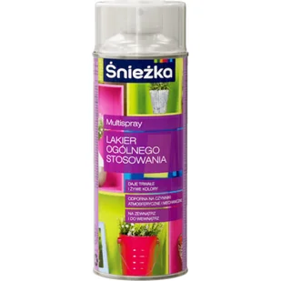 Śnieżka Multispray Lakier Ogólnego Stosowania połysk 400 ml bezbarwny - Farby i lakiery w sprayu - miniaturka - grafika 1