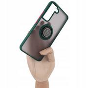 Etui i futerały do telefonów - Bizon Etui Case Hybrid Ring do Galaxy S22 ciemnozielone - miniaturka - grafika 1