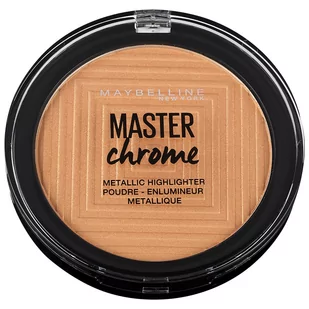 Maybelline Master Chrome Metallic Highlighter rozświetlacz w kamieniu 100 Molten Gold 6,7g - Rozświetlacze do twarzy i ciała - miniaturka - grafika 1