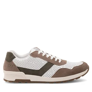 Sneakersy Rieker 15109-80 Biały - Półbuty męskie - miniaturka - grafika 1