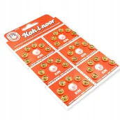 Pasmanteria - Zatrzaski metalowe złote 8.5/8mm karnet 36 szt. - miniaturka - grafika 1