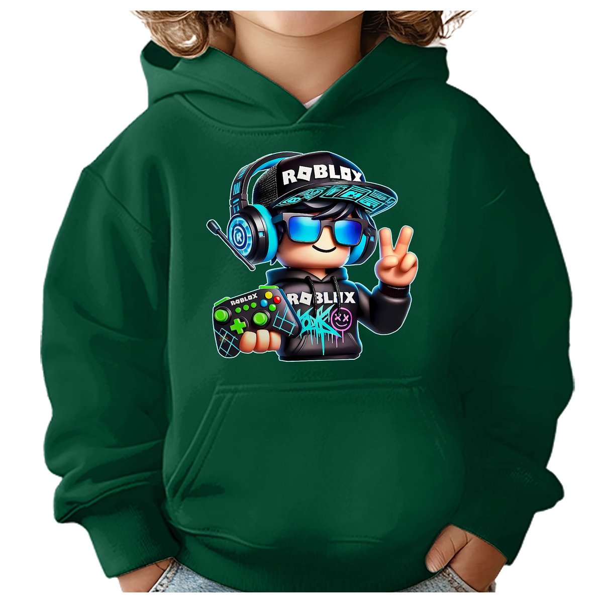 BLUZA DZIECIĘCA Z KAPTUREM ROBLOX GRACZ 146-152 DLA DZIECKA PREZENT