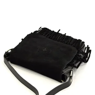 Listonoszka vp1009 zamsz naturalny BOHO frędzle - Torebki damskie - miniaturka - grafika 2