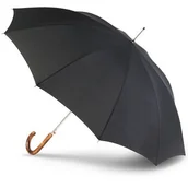 Parasole - Parasol męski PREMIUM Knirps T.771 półautomatyczny długi drewniana rączka czarny - miniaturka - grafika 1