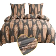 Pościel - Komplet Pościeli Satyna Bawełniana 160X200 3-Części Dwustronna Wzory Jakość - miniaturka - grafika 1