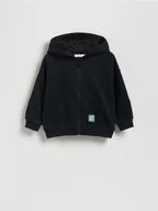 Bluzy i sweterki niemowlęce - Reserved - Bluza z kapturem - czarny - miniaturka - grafika 1