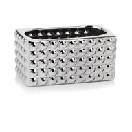 Donice - Osłonka ceramiczna rynna srebrna 26 cm - miniaturka - grafika 1