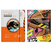 Teczki i skoroszyty - Beniamin Teczka z gumką A4 Jurassic park mix - miniaturka - grafika 1
