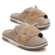 Kapcie damskie - Kapcie Damskie Z Lisem Khaki Fox 40/41 - miniaturka - grafika 1
