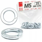 Śruby i nakrętki - Podkładka sprężysta M6 sprężynowa DIN 127 płaska ocynkowana 25szt. - miniaturka - grafika 1