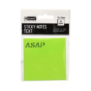 DRect Ateneum Notes samoprzylepny 75x75mm ASAP - Notesy i bloczki - miniaturka - grafika 1